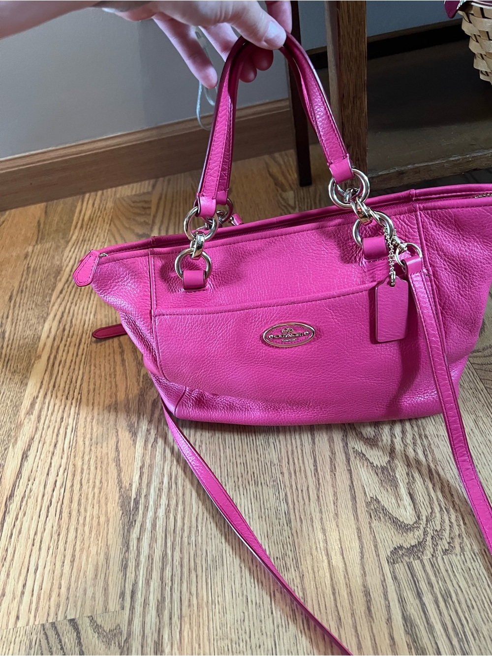 Coach Mini Tote Hot Pink